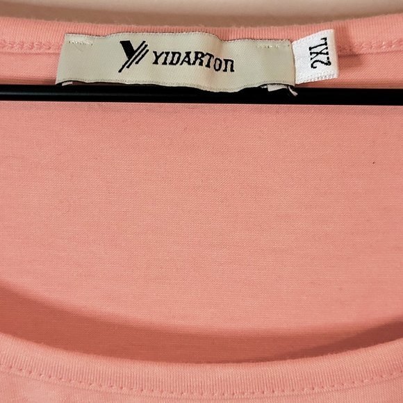 SUMMER COLORBLOCK SHORT SLEEVE TOP WITH LACE POCKET - Picture 5 of 7